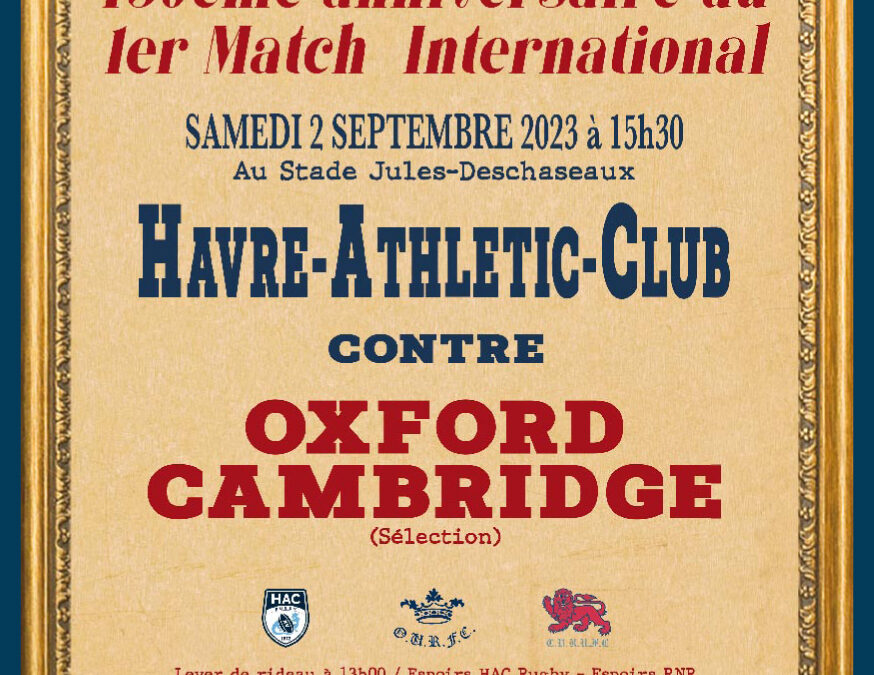 Magazine HAC vs OXFORD/CAMBRIDGE