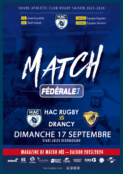 Magazine HAC vs DRANCY N°01